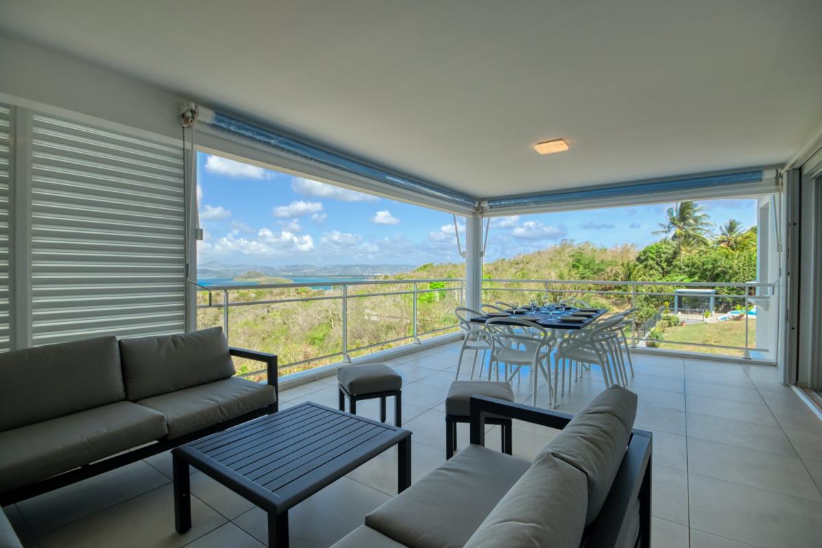Location appartement luxe Trois Ilet Martinique - Terrasse couverte